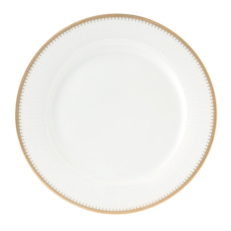 Lorren Piece Porcelain China Dinnerware Set - Service for 4, Gold