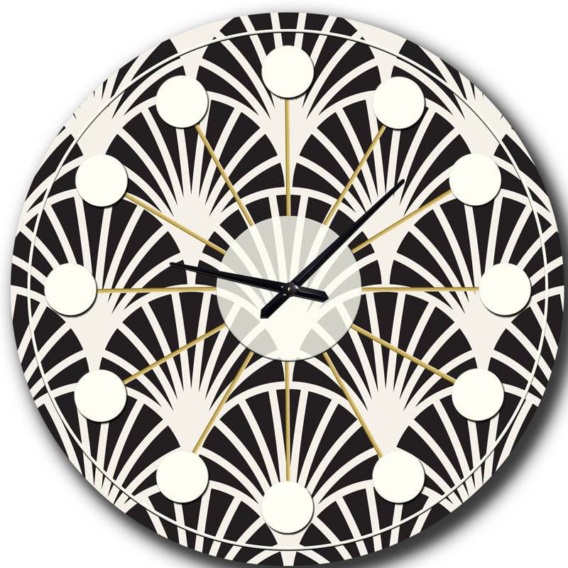 Horloge murale rétro Mid-Century, Moyenne