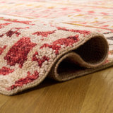 Samarkand 182 Area Rug In Red / Ivory
