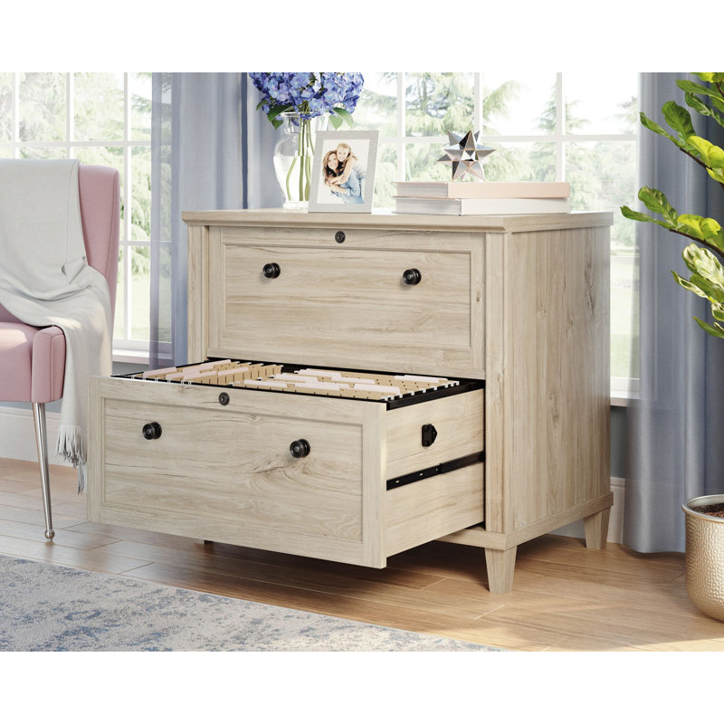 Commode décorative 2 tiroirs Hammond, Brun, H 30 po x l 32,874 po x P 20,551 po