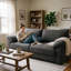 Upholstered 57.4 " Chenille Sectional