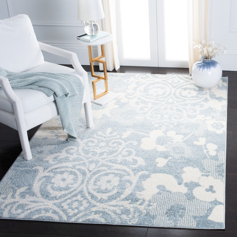 Adiza Performance Floral Rug, Rectangle 6' x 9'