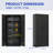 High Storage Cabinet with 2 Doors and 4 Partitions to Separate 5 Storage Spaces-1673968237