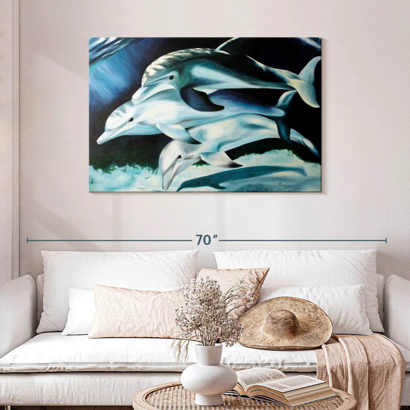 Brampt Dolphin Trio, 30" H x 45" W