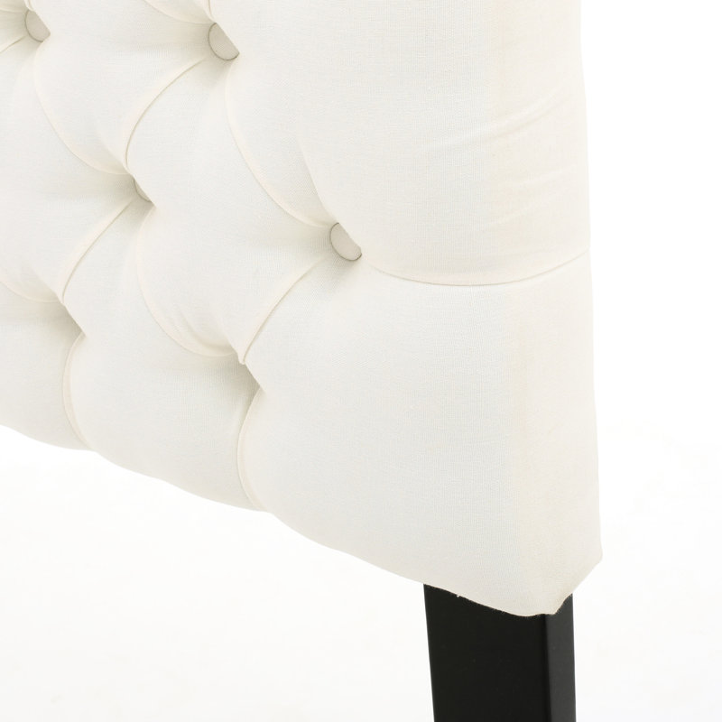 Elegant Headboard For Queen Bed, With A Modern And Chic Design Strong Stylish Upholstered Diamond Tufting, Ivory