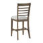 Élégante table de salle à manger à hauteur de comptoir 6 pièces avec banc et chaises
