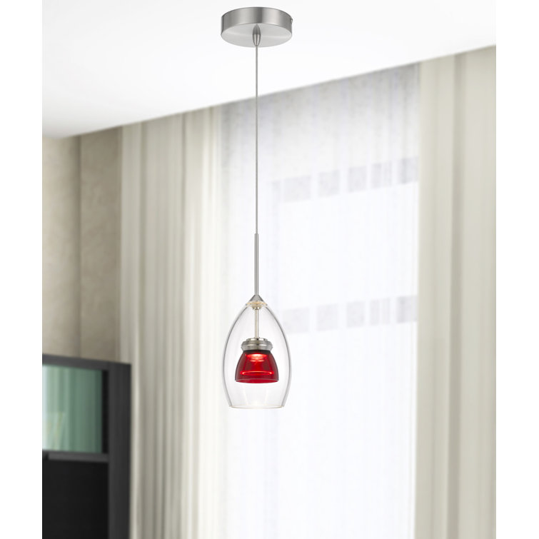 Lambdin 1 - Light Silver LED Single Pendant