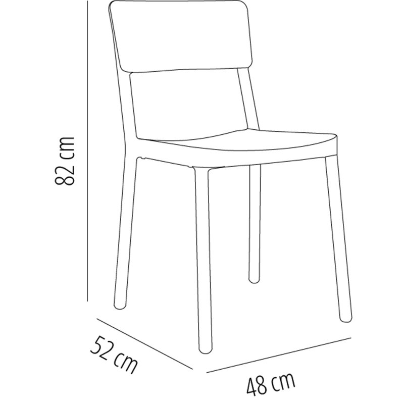 Chaise d'appoint Lisboa, Blanc