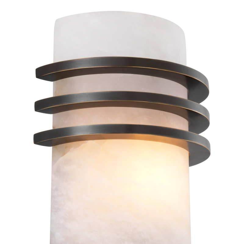 Wall Lamp Premuda Bronze Finish Alabaster