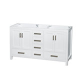 Sheffield 59.25" Double Bathroom Vanity Base Only