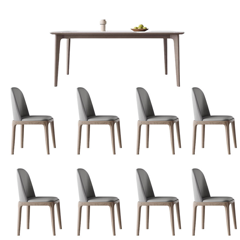 Modern simple solid wood dining table sets, 9