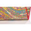 Tapis abstrait rouge / vert / jaune Miley-18680399