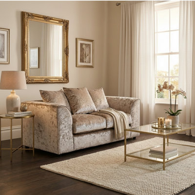 2 Seater Velvet Sofa