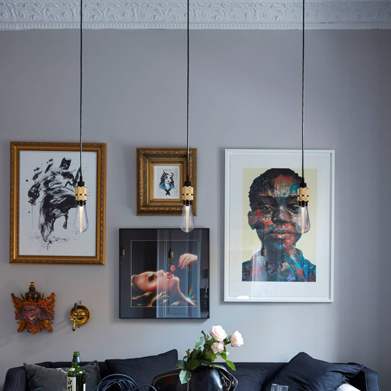 1 - Light Pendant, Brass