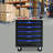 MULTIFUNCTIONAL TOOL CART WITH WHEELS-BLACK&BLUE