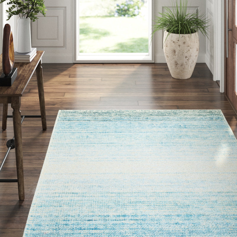 Sky Moon Handwoven Cotton/Viscose Rug, Rectangle 8'6" x 11'6"