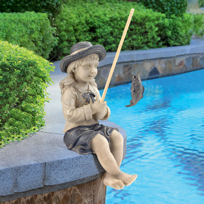 Nellie's Big Catch Fisherwoman Statue