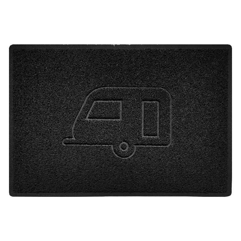 Non-Slip Indoor / Outdoor Doormat, 60cm W x 90cm L, Black