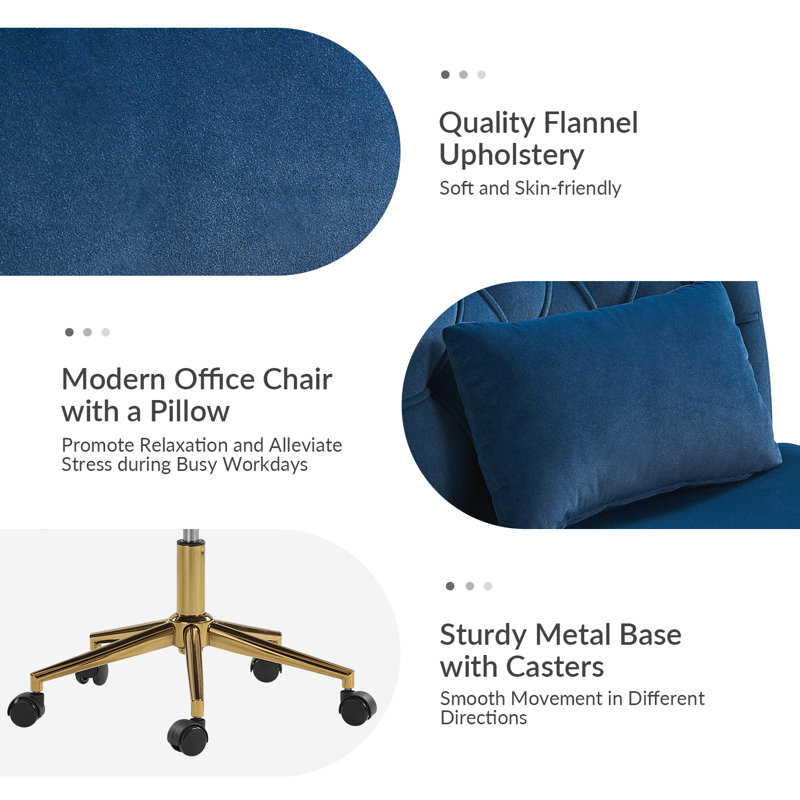 Fairmont Park Acquanette Office Chair, Navy