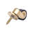Brass Furniture Casters Set, 360° Swivel Wheels