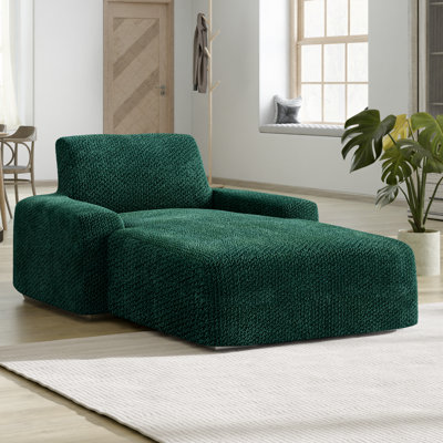 Stretchy Slipcover for Chaise Lounge - Soft to Touch & Easy to Clean - Velvet Collection