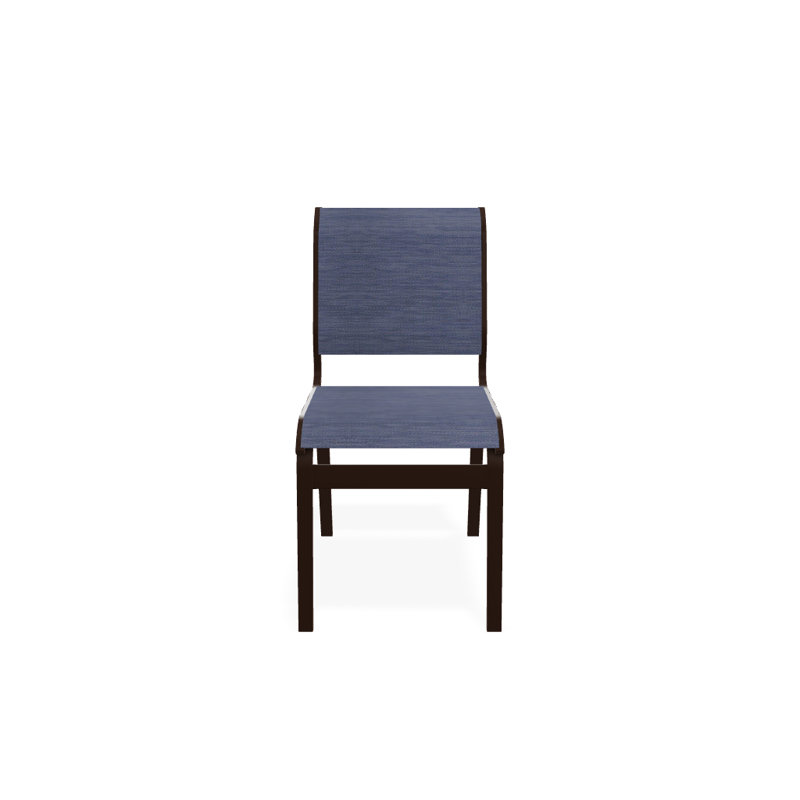Chaise d'appoint de salle à manger Hiraku, Kona texturé, Rivière