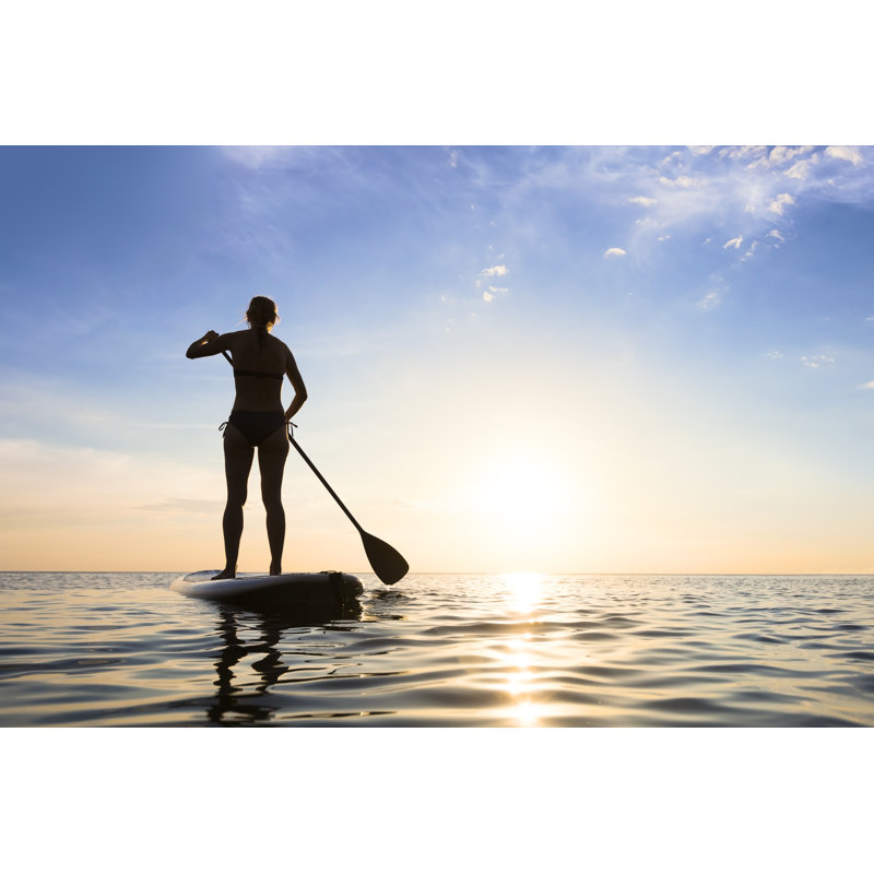 Paddle Boarding - Wrapped Canvas Print, 51cm H x 76cm W