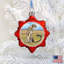 9'' Handmade Glass Holiday Shaped Ornament