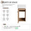 Meuble-lavabo simple de coin 12 po avec comptoir en céramique