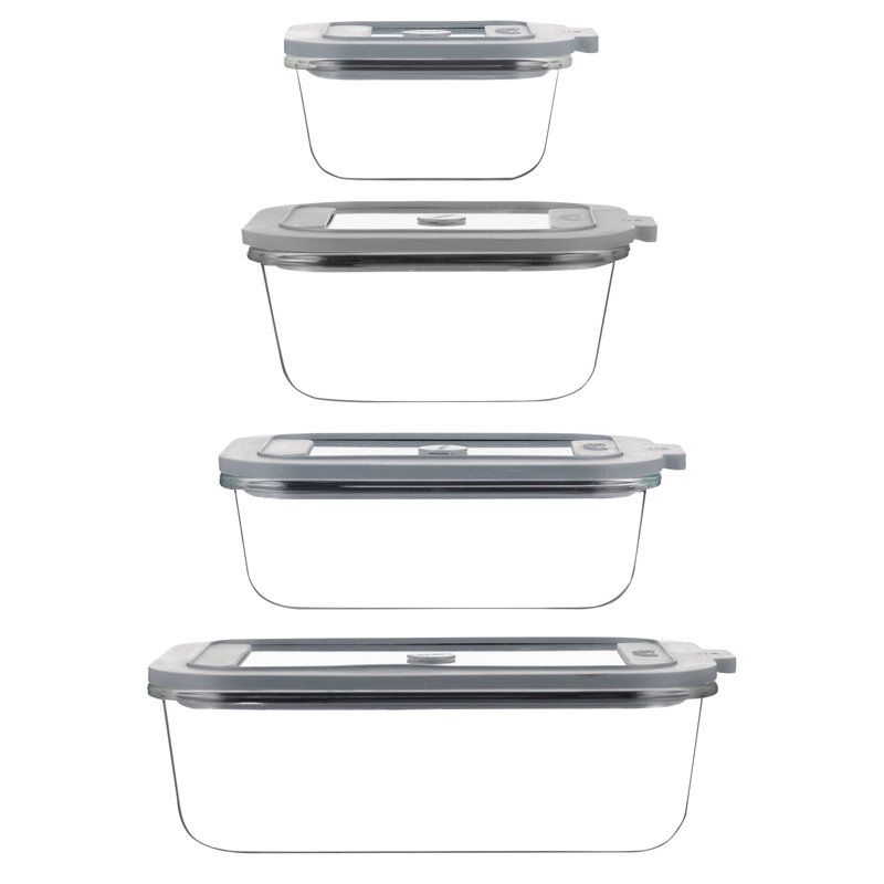Rangement frais Kilner - ensemble de 4 (10,5, 21,3, 27, 50,7 oz)