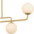 Idaya 5-Light Brushed Gold Island Light