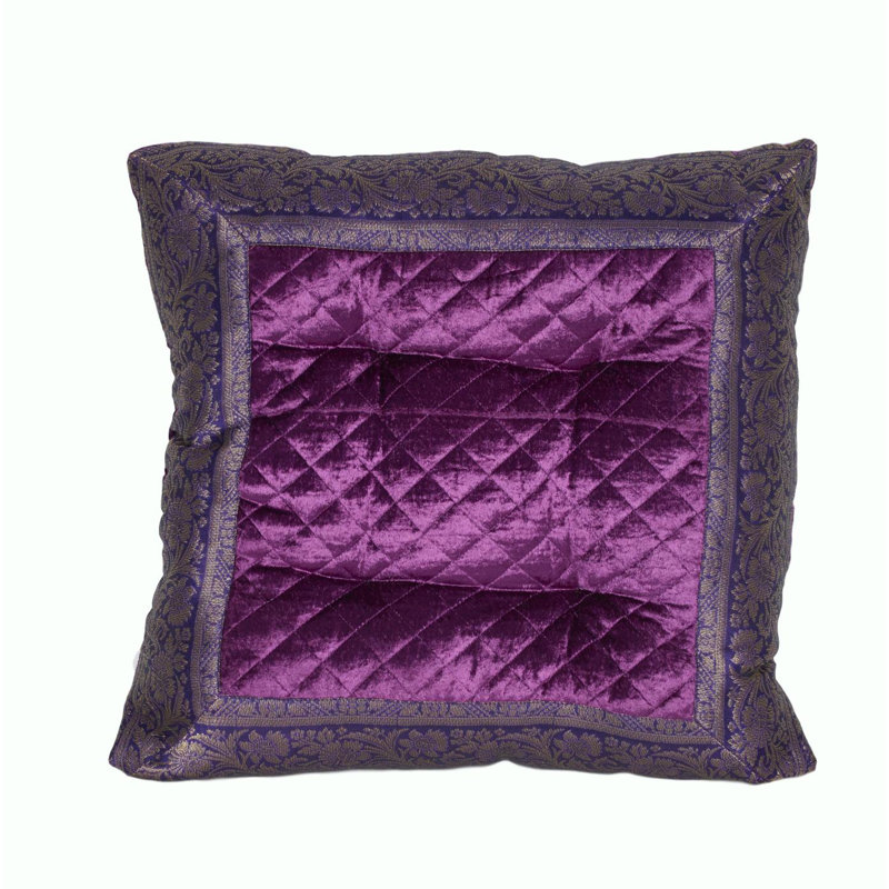 Coussin de sol Amar, 18 po x 18 po, Mauve