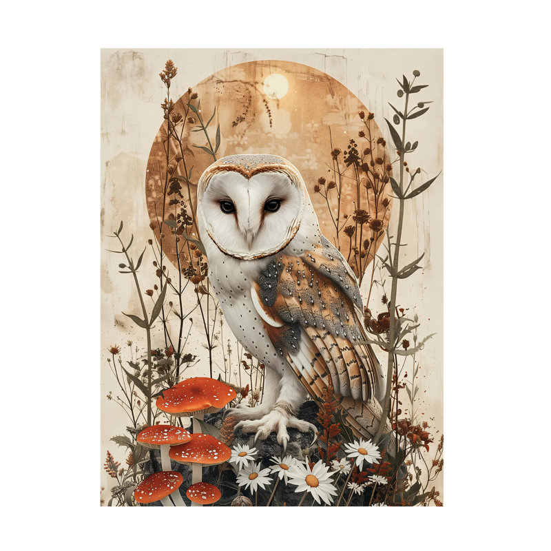 Art sur toile Ray Heere Autumn Owl 3, H 32 po x l 24 po