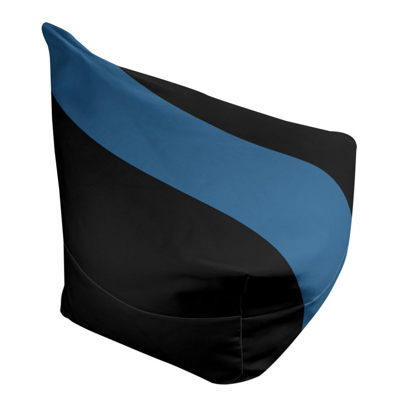 Sac de pois classique, H 30 po x l 27 po x P 27 po, Noir / bleu pastel