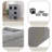 TRIXIE Crazy Cube Stackable Cat Condo, Indoor Cat House with Scratching Pad, Foldable Cat Hideaway Cave, 1-Story