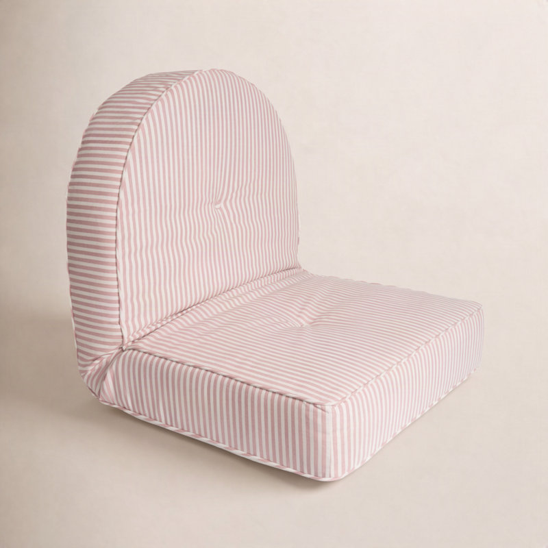 RECLINING PILLOW LOUNGER- LAURENS NAVY, Pink