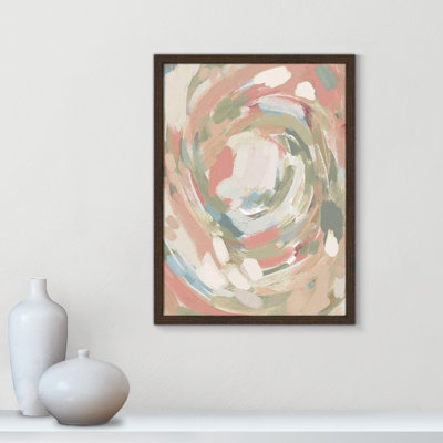 «Carmelo Abstract Energy Spring Colors on Paper» par Leah Straatsma, reproduction