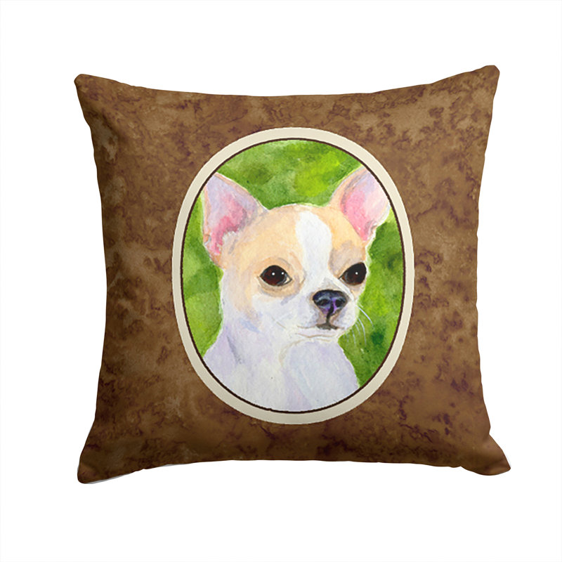 Coussin intérieur/extérieur brun chihuahua