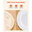 Assiettes jetables en plastique 100 pièces