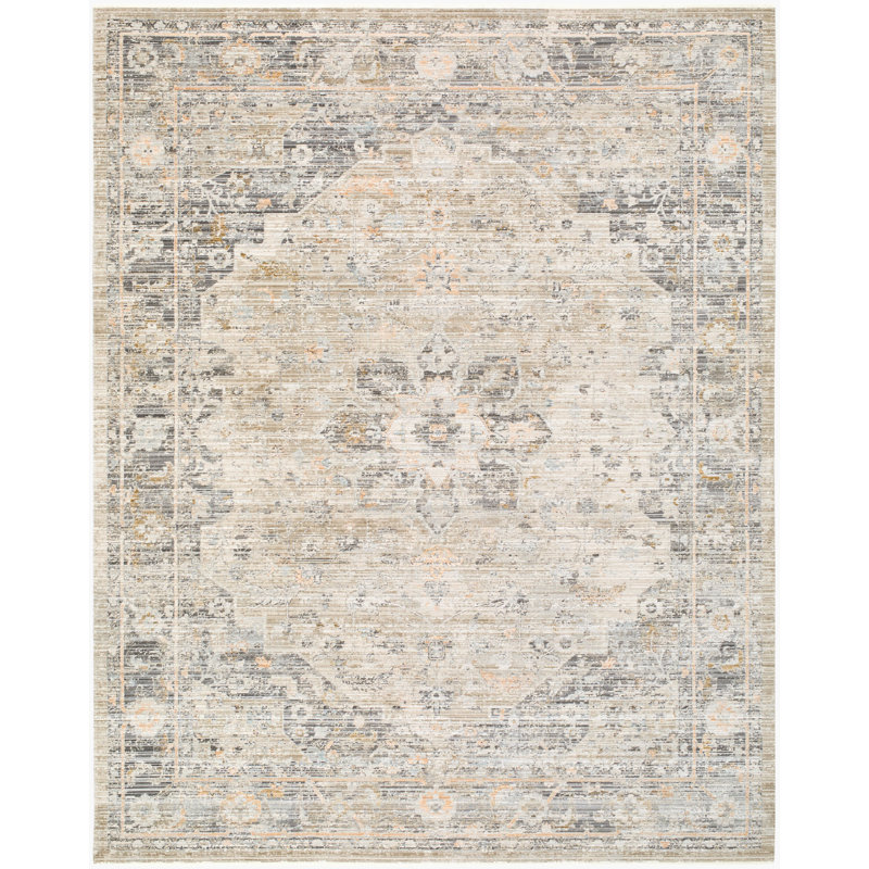 Galey Alix X Livabliss Breckley Outdoor Machine Woven Rug, Rectangle 6'7" x 9'6", Light Green