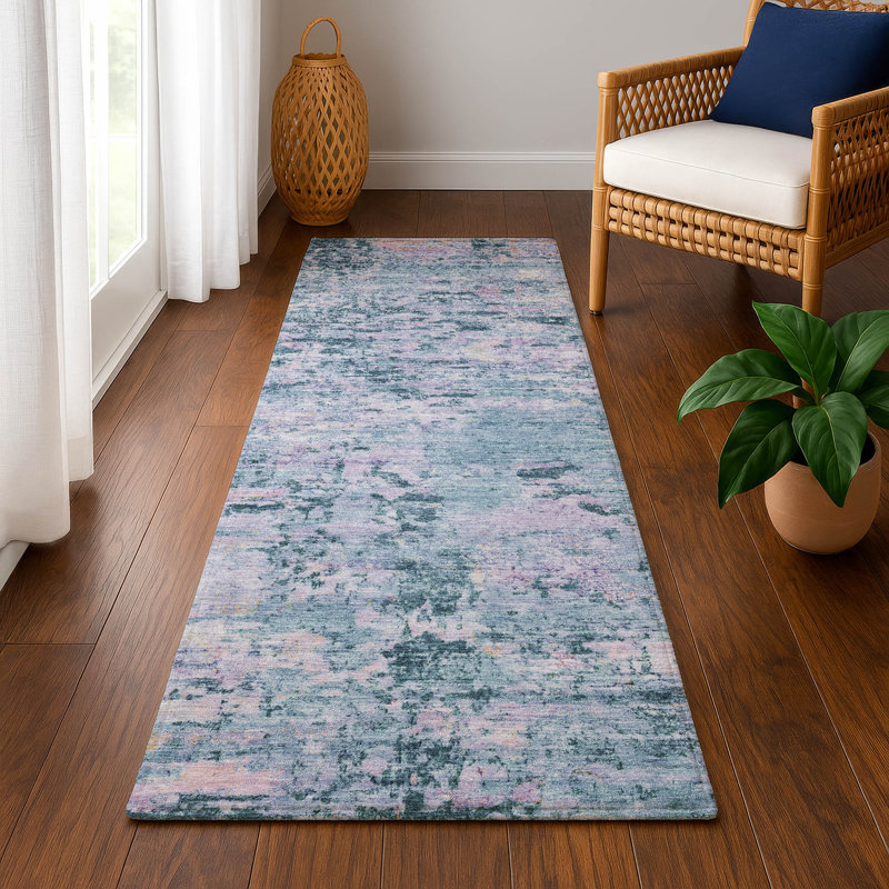 Premium Machine Washable Lubbers AMF1723 Modern Rug, Runner 2'3" x 7'6"