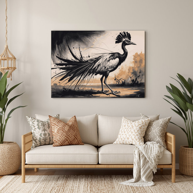 Art mural en métal, oiseau sauvage, 20" H x 24" W