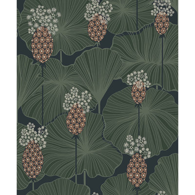 Boråstapeter Umbrella Leaves Wallpaper Roll