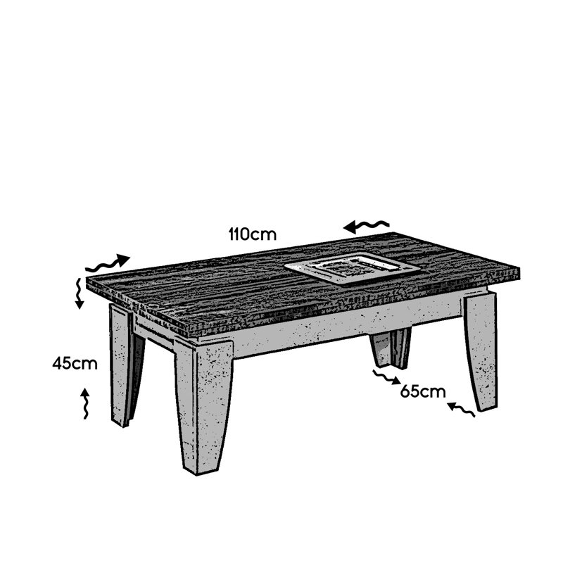 Mcnichols Four Leg Coffee Table