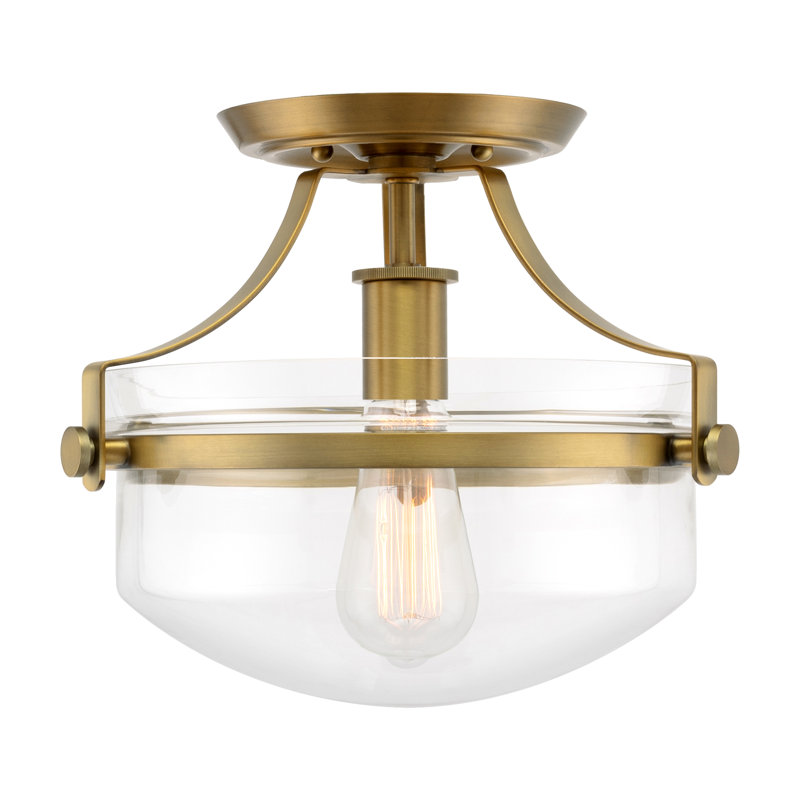 Herbiorn Glass Semi Flush Mount