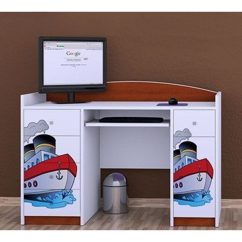 Liesl 125cm Computer Desk, Brown