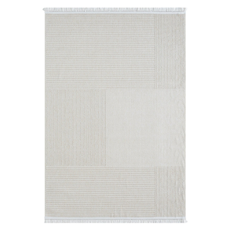 Nepal Jute / Sisal Striped Indoor / Outdoor Rug, Runner 4'8" x 14'10"
