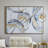 CosmoLiving by Cosmopolitan Gold Canvas Abstract Framed Wall Art with Gold Frame-69975438