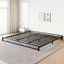 Structure de lit plateforme en métal, aucun sommier requis-997285113-1004089449