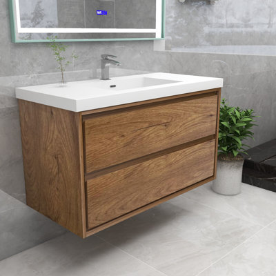 Ensemble de meuble-lavabo simple mural 42 po Azden